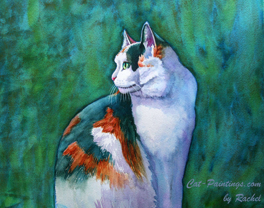 Calico Cat Painting