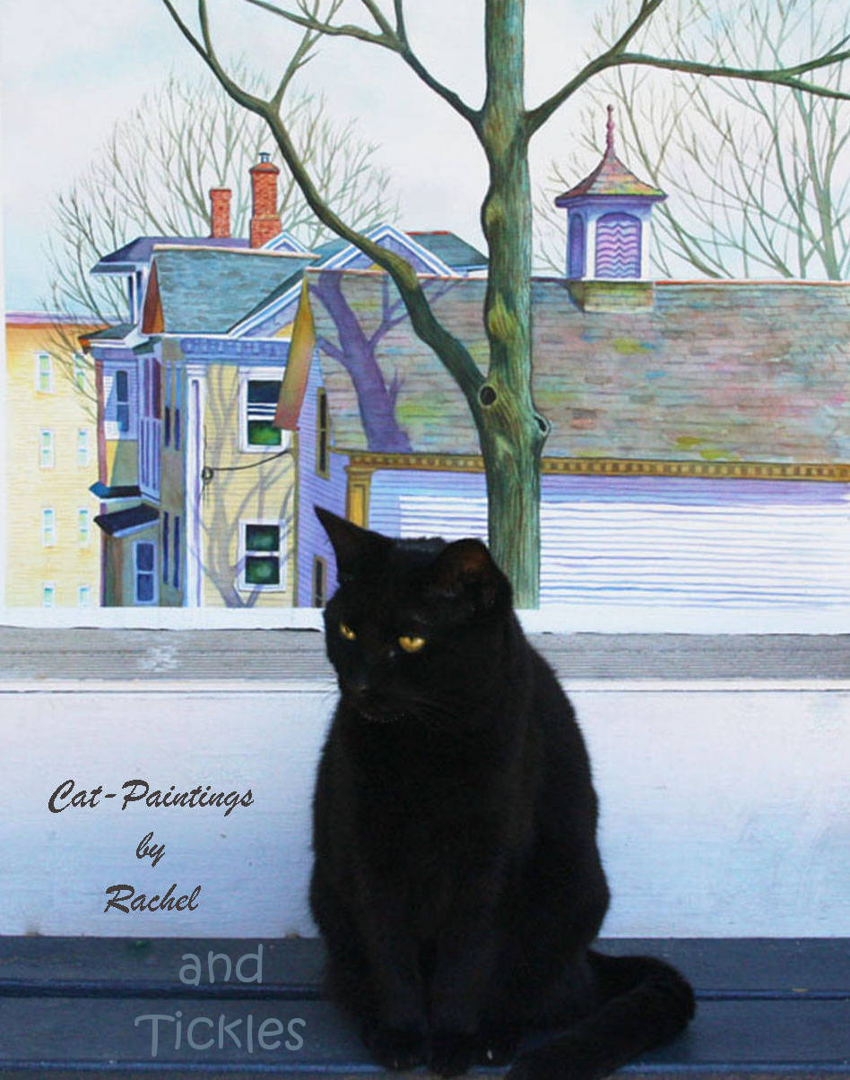 Tickles Cat Painting