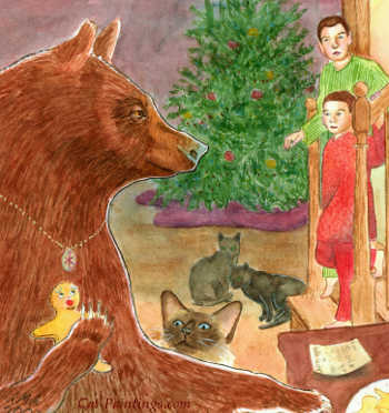 Cat Christmas card