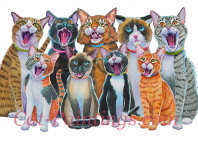 Cat Christmas Card