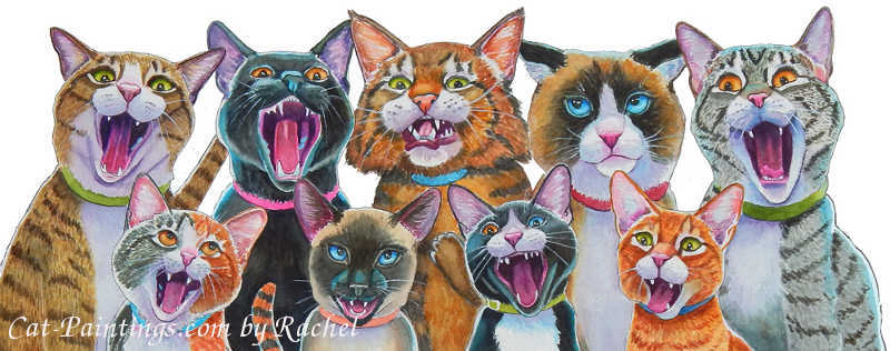 Cat Paintings Banner