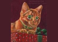 kitten on christmas present
