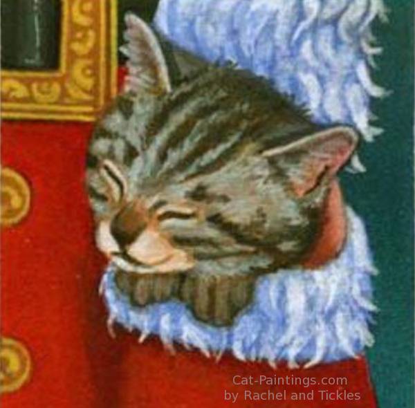 Cat Christmas Decorations of Santa's Cat