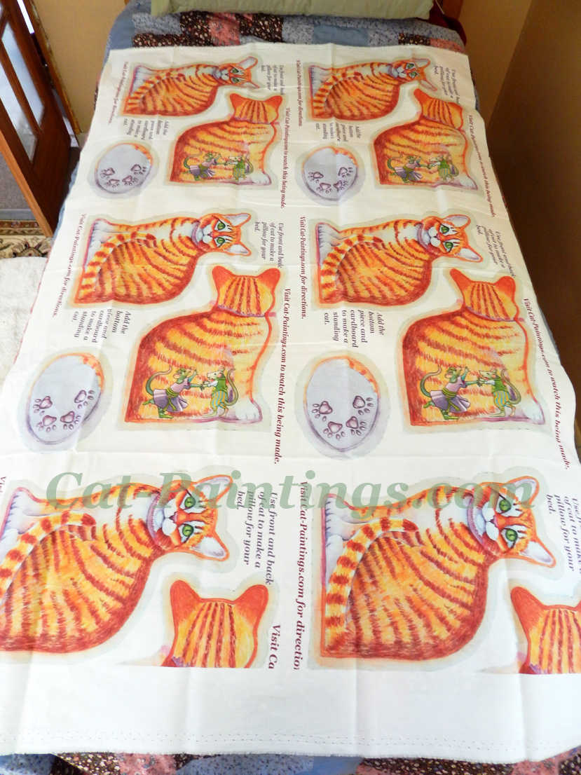 Cat Pillow Fabric