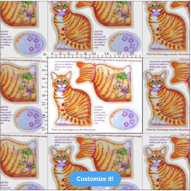 cat pillow pattern