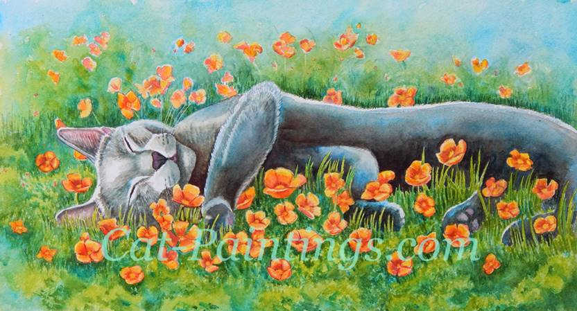 Paintings of Cats for sale on Ebay